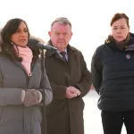 Canada’s Foreign Minister Anita Anand talks to the press during a press conference with Danish Foreign Minister Lars Loekke Rasmussen and Greenland’s Minister for Foreign Affairs, Vivian Motzfeldt, right, in Nuuk, Greenland, Saturday, Feb. 7, 2026. (Ida Marie Odgaard/Ritzau Scanpix via AP)





Associate Press/ LaPresse
Only Italy and Spain