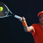 FILE – Rafael Jodar of Spain plays a forehand return to Rei Sakamoto of Japan during their first round match at the Australian Open tennis championship in Melbourne, Australia, Tuesday, Jan. 20, 2026. (AP Photo/Dar Yasin,File)