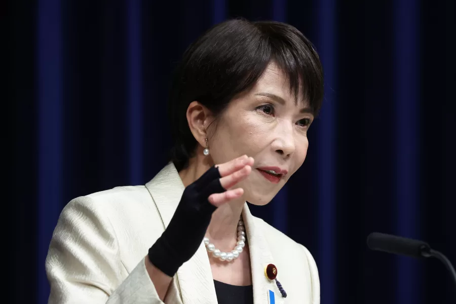 Japan’s Prime Minister Sanae Takaichi speaks during a news conference at the prime minister’s office in Tokyo, Japan, Wednesday, Feb. 18, 2026. (Kiyoshi Ota/Pool Photo via AP)





Associate Press/ LaPresse
Only Italy and Spain