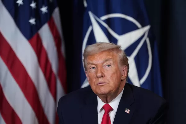 President Donald Trump during a meeting with NATO Secretary General Mark Rutte on the sidelines of the Annual Meeting of the World Economic Forum in Davos, Switzerland, Wednesday, Jan. 21, 2026. (AP Photo/Evan Vucci) President Donald Trump during a meeting with NATO Secretary General Mark Rutte on the sidelines of the Annual Meeting of the World Economic Forum in Davos, Switzerland, Wednesday, Jan. 21, 2026. (AP Photo/Evan Vucci)