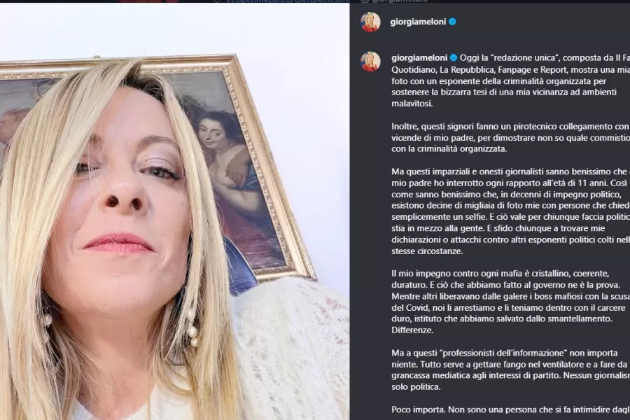 Selfie tra Meloni e Gioacchino Amico, prima si vince il referendum poi si dà la spallata