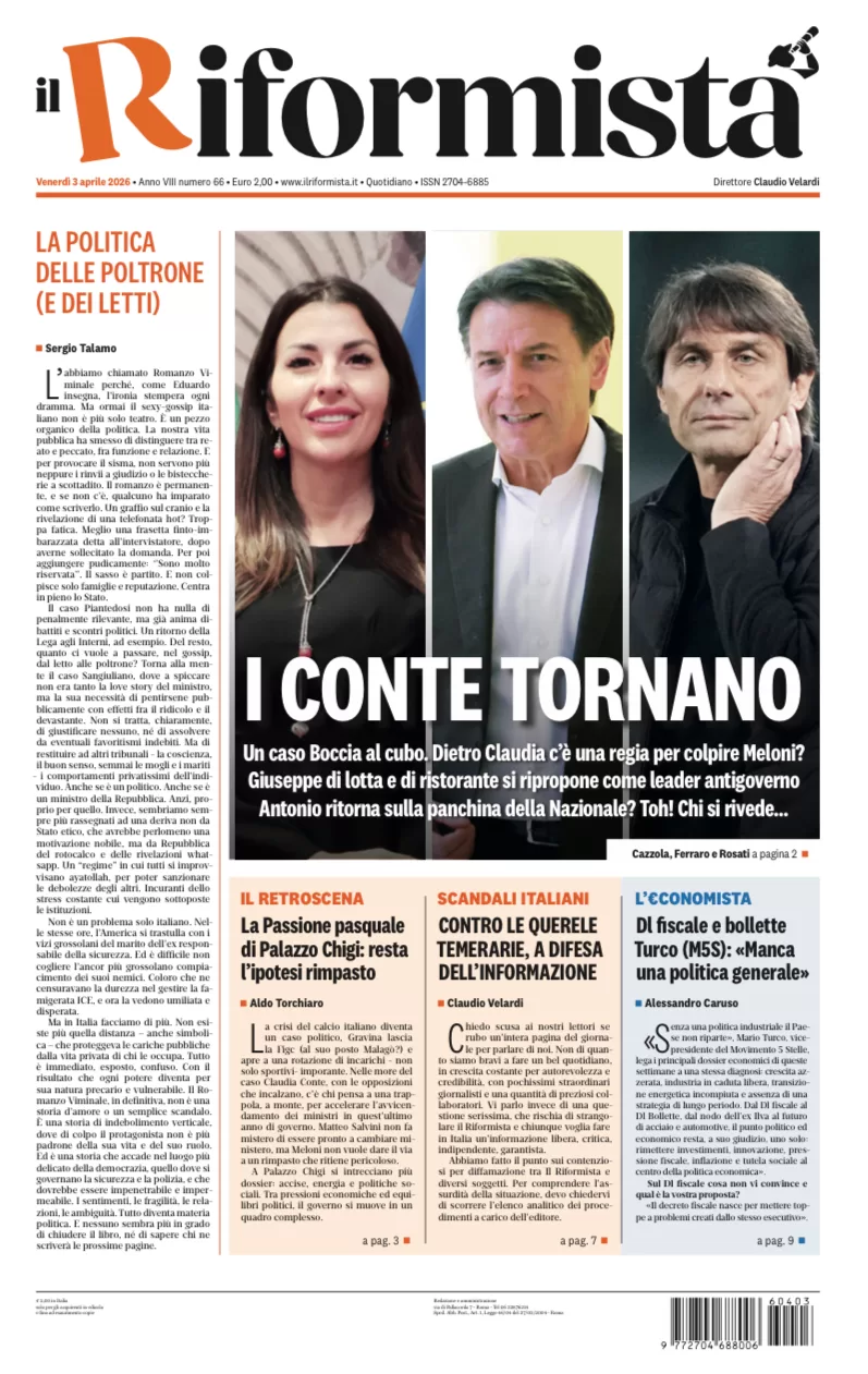 Quotidiano del 3 Aprile 2026