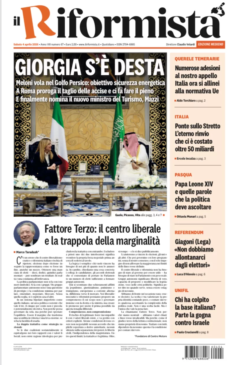 Quotidiano del 4 Aprile 2026