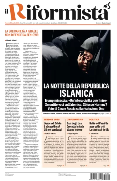 Quotidiano dell’8 Aprile 2026