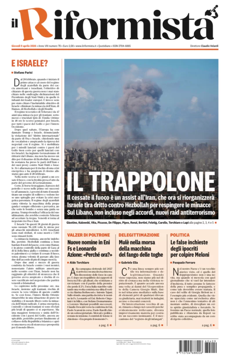 Quotidiano del 9 Aprile 2026