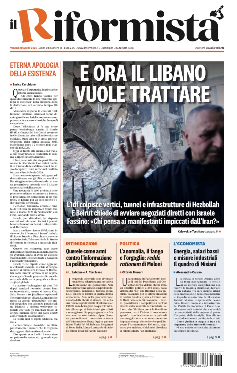 Quotidiano del 10 Aprile 2026