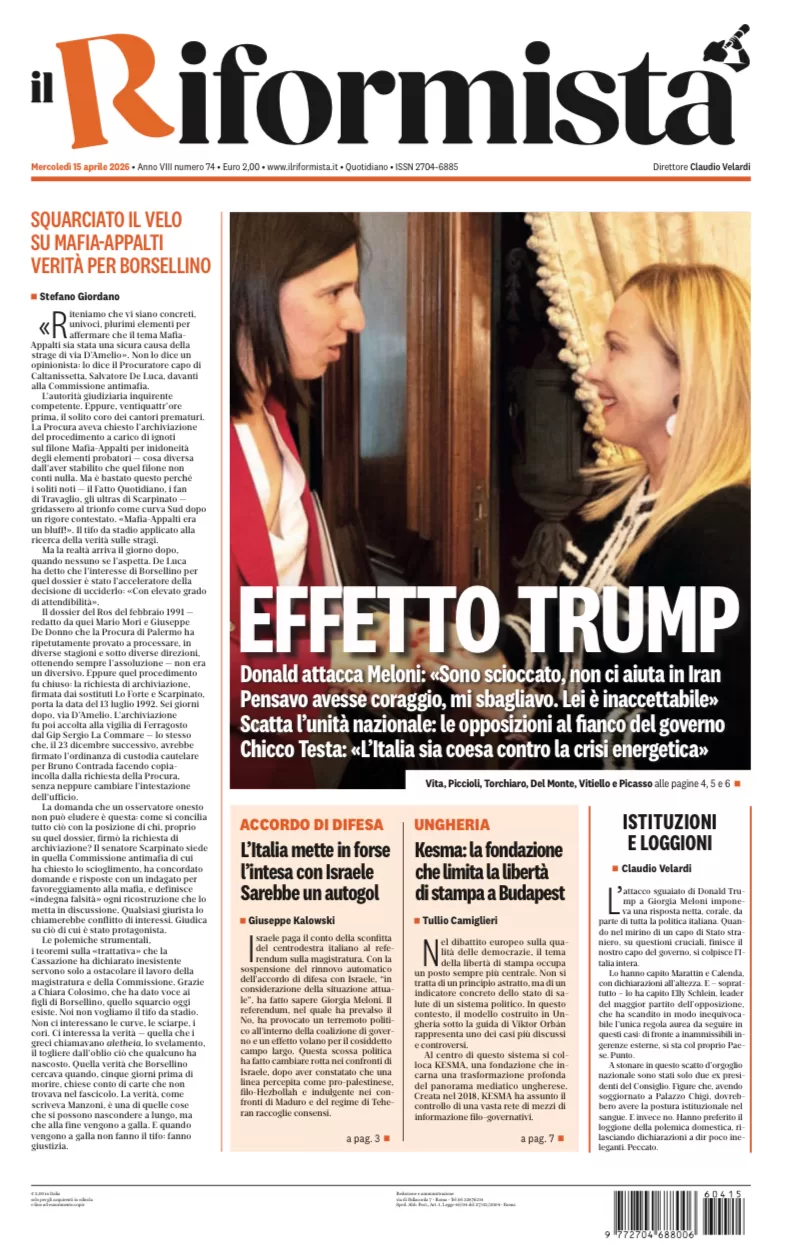 Quotidiano del 15 Aprile 2026