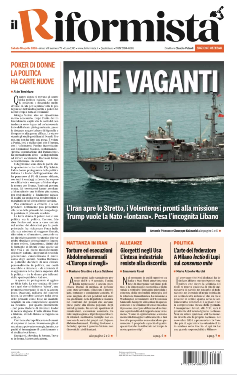 Quotidiano del 18 Aprile 2026
