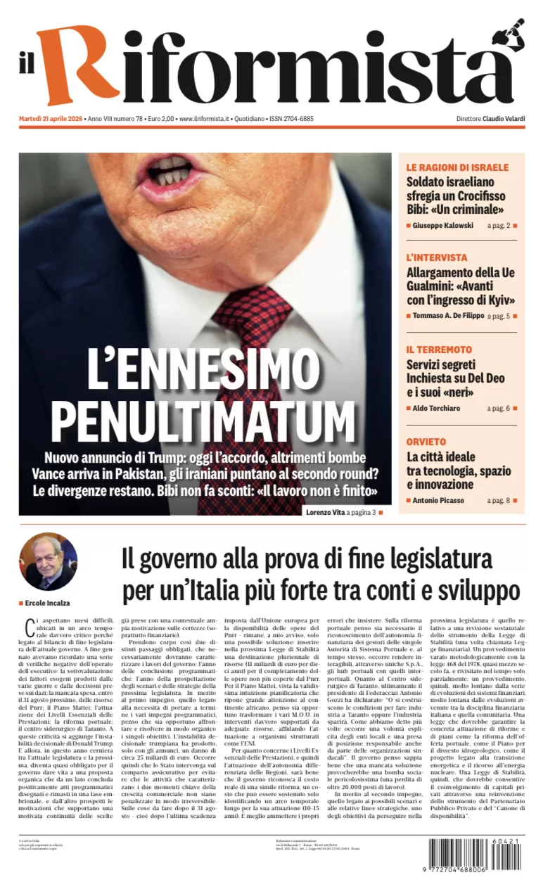 Quotidiano del 21 Aprile 2026