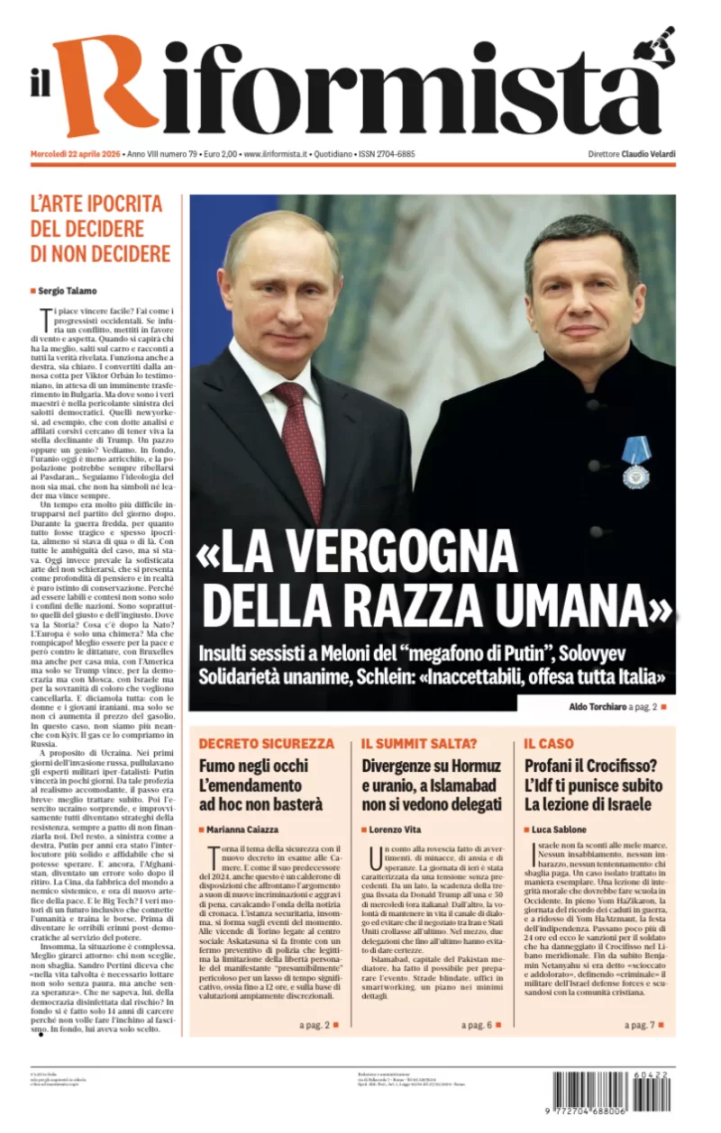 Quotidiano del 22 Aprile 2026