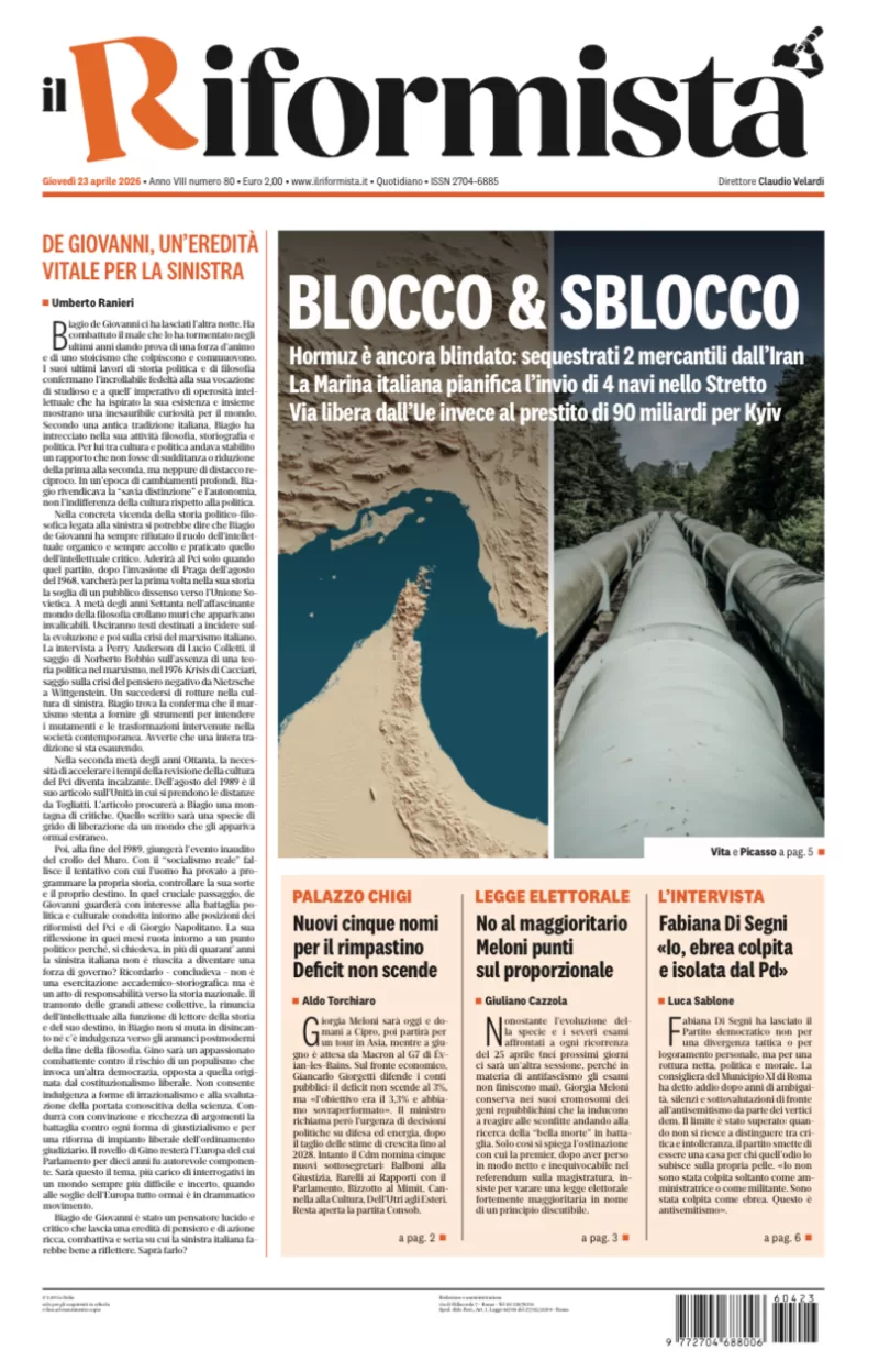Quotidiano del 23 Aprile 2026