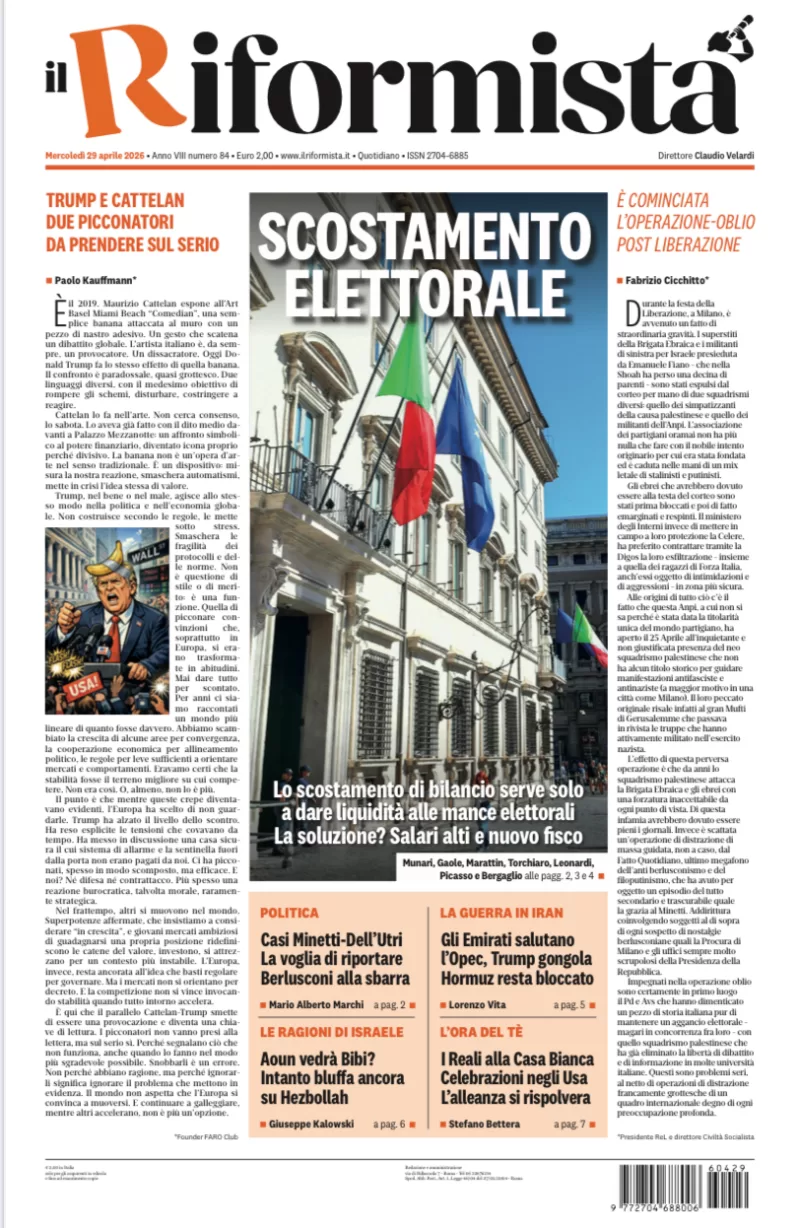Quotidiano del 29 Aprile 2026