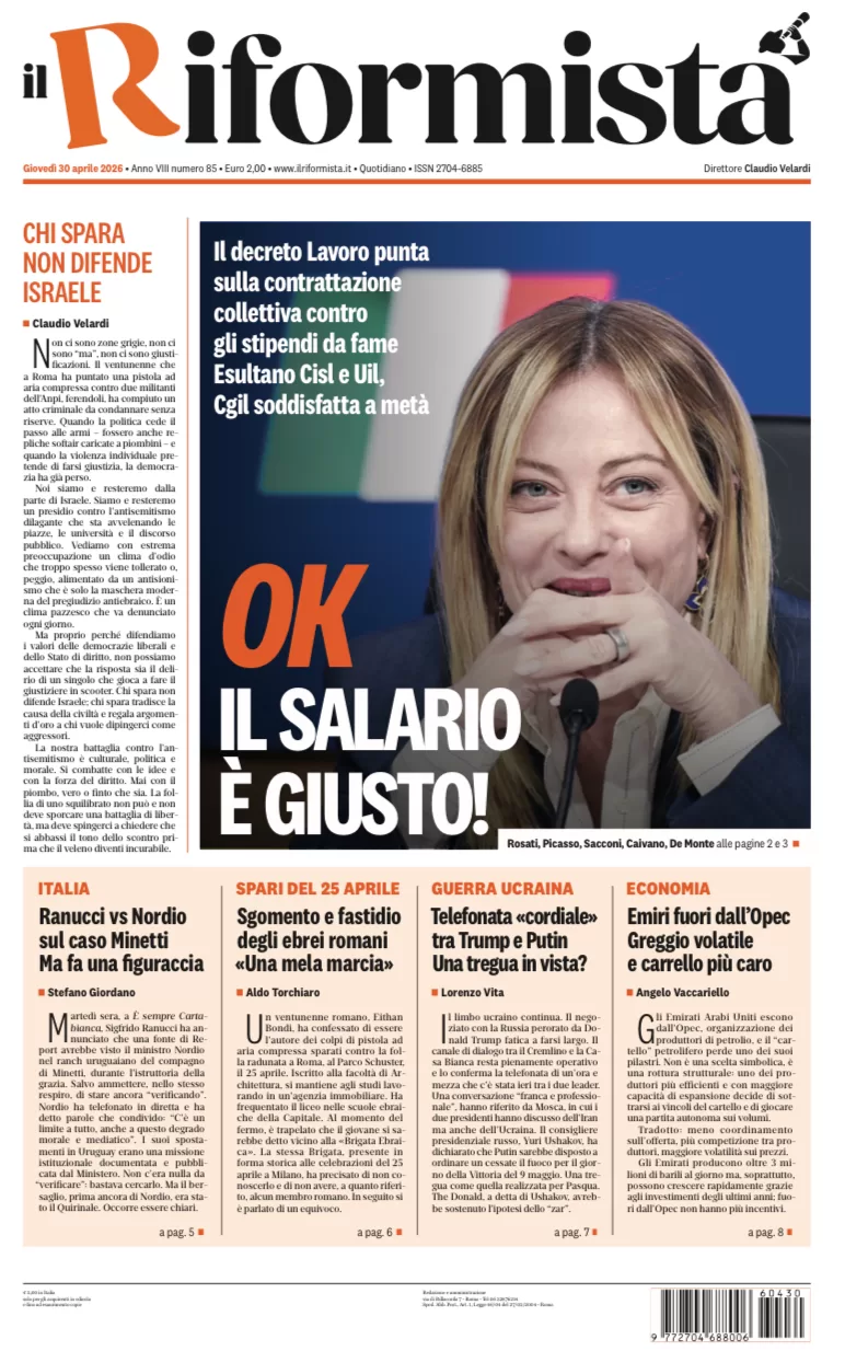 Quotidiano del 30 Aprile 2026
