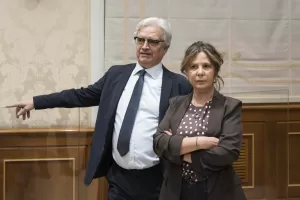 MAURIZIO TURCO, SEGRETARIO DEL PARTITO RADICALE, IRENE TESTA, TESORIERA DEL PARTITO RADICALE