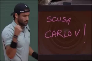 Perché Berrettini si è scusato con Carlo Verdone dopo aver battuto Medvedev 6-0 6-0