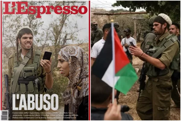 L’Espresso e la foto “fortunata” del soldato israeliano che orienta il lettore contro lo Stato ebraico