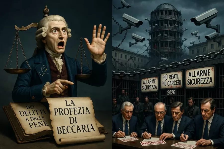La profezia di Cesare Beccaria e il panpenalismo securitario