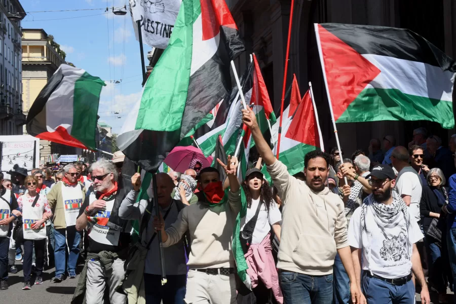 ANNIVERSARIO DELLA LIBERAZIONE  BANDIERA BANDIERE PALESTINA