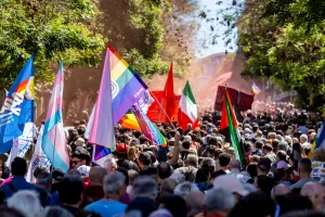 manifestazione ANPI per 81mo anniversario della Liberazione. Roma Sabato 25 Aprile 2026  (photo by Mauro Scrobogna / LaPresse)

ANPI demonstration for the 81st anniversary of the Liberation. Rome, Saturday April 25 2026  (photo by Mauro Scrobogna / LaPresse)