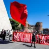 manifestazione ANPI per 81mo anniversario della Liberazione. Roma Sabato 25 Aprile 2026  (photo by Mauro Scrobogna / LaPresse)

ANPI demonstration for the 81st anniversary of the Liberation. Rome, Saturday April 25 2026  (photo by Mauro Scrobogna / LaPresse)