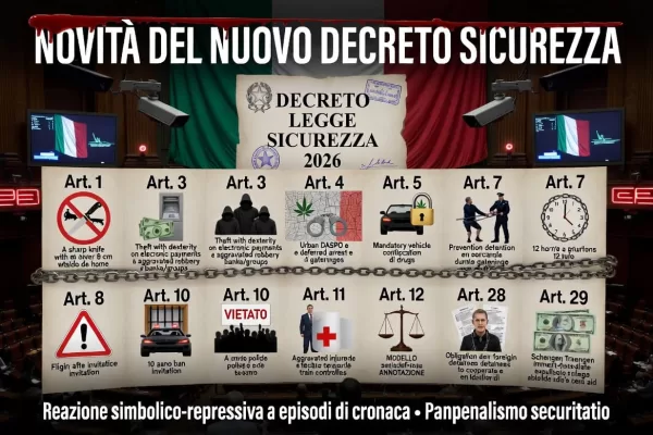 Nuovo decreto sicurezza, tutte le novità punto per punto