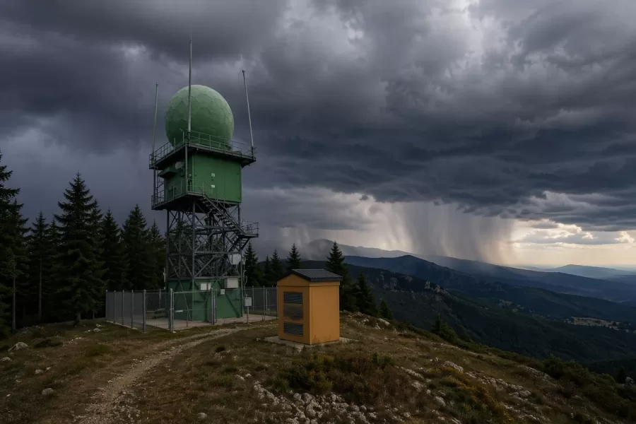 Monitoraggio climatico, la Calabria “cieca” davanti ai fenomeni estremi: il radar di Monte Pettina Scura inattivo da mesi
