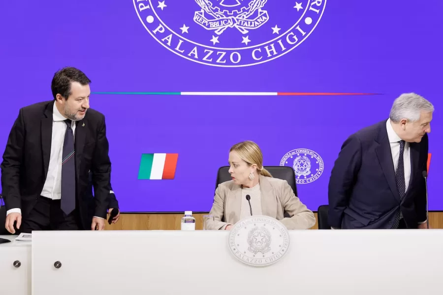 Meloni, Salvini e Tajani