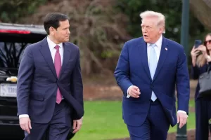 President Donald Trump walks with Secretary of State Marco Rubio before departing on Marine One from the South Lawn of the White House, Friday, March 20, 2026, in Washington. (AP Photo/Alex Brandon) President Donald Trump walks with Secretary of State Marco Rubio before departing on Marine One from the South Lawn of the White House, Friday, March 20, 2026, in Washington. (AP Photo/Alex Brandon)
