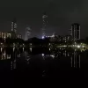 The Taipei 101 skyscraper is seen darkened during the Earth Hour in Taipei, Taiwan, Saturday, March 28, 2026. (AP Photo/ Chiang Ying-ying)