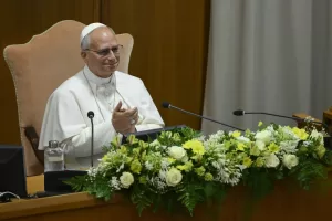 Foto Vatican Media/LaPresse
25-05-2026 Citta’ del Vaticano, Vaticano
Papa Leone XIV alla promulgazione della Lettera Enciclica “Magnifica Humanitas”
Cronaca
Nella foto : Papa Leone XIV
DISTRIBUTION FREE OF CHARGE – NOT FOR SALE Foto Vatican Media/LaPresse
25-05-2026 Citta’ del Vaticano, Vaticano
Papa Leone XIV alla promulgazione della Lettera Enciclica “Magnifica Humanitas”
Cronaca
Nella foto : Papa Leone XIV
DISTRIBUTION FREE OF CHARGE – NOT FOR SALE
