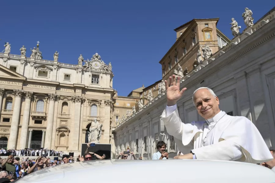 Foto Vatican Media/LaPresse 
27 maggio 2026  – Città del Vaticano, Cronaca – 
Papa Leone XIV – Udienza Generale in Vaticano

DISTRIBUTION FREE OF CHARGE – NOT FOR SALE