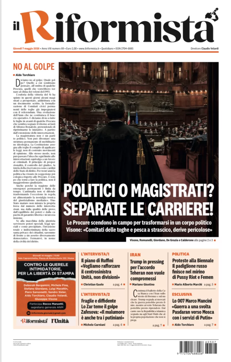 Quotidiano del 7 Maggio 2026
