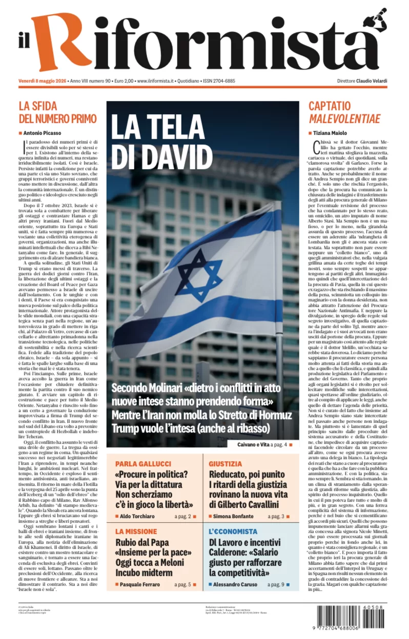 Quotidiano dell’8 Maggio 2026