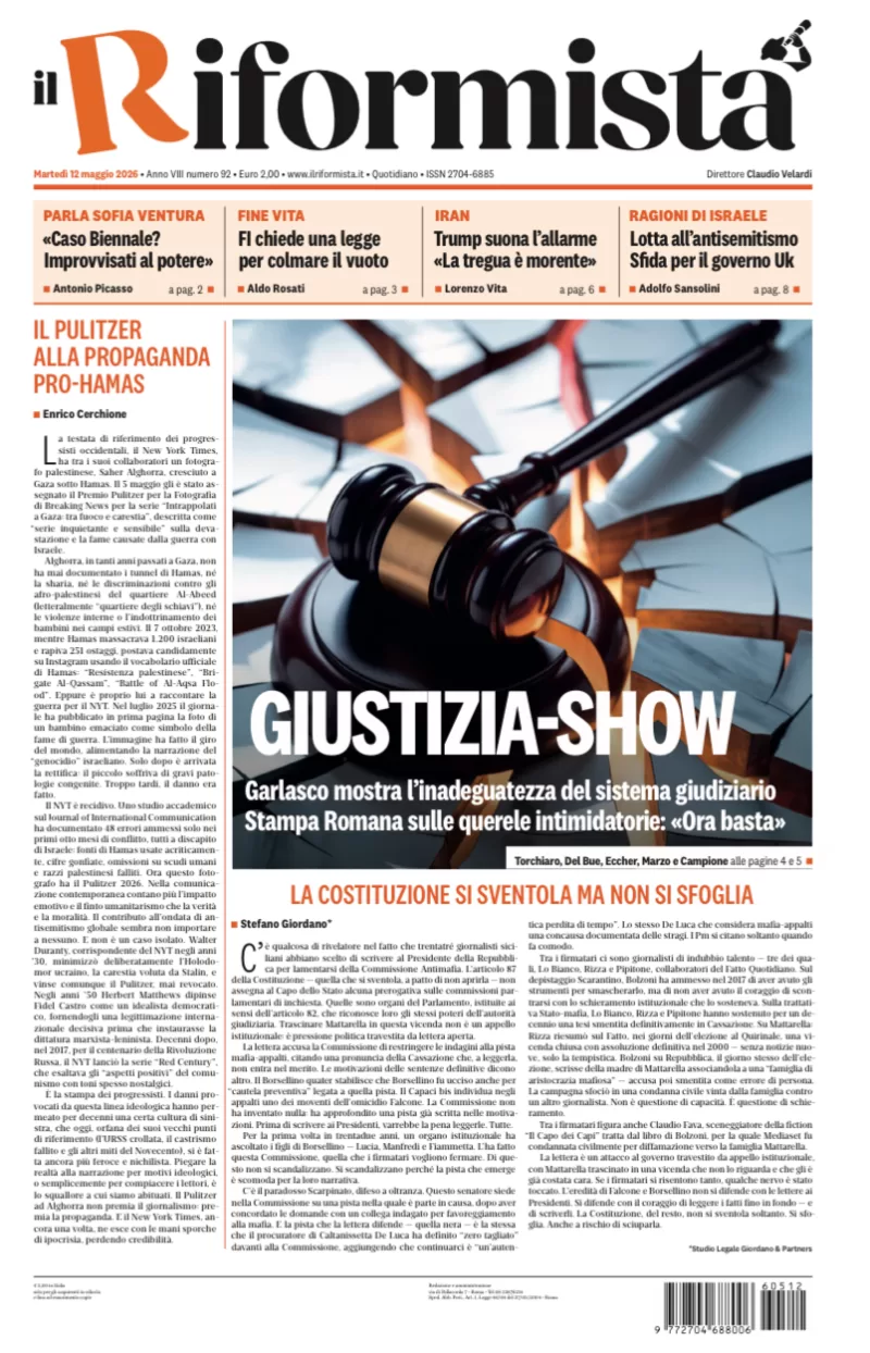 Quotidiano del 12 Maggio 2026