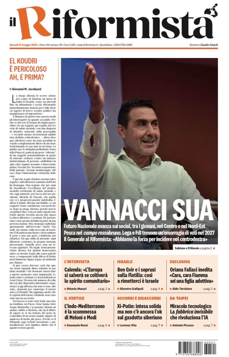 Quotidiano del 21 Maggio 2026