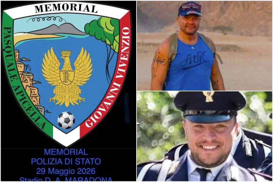 Allo stadio Maradona il Memorial Pasquale Apicella e Giovanni Vivenzio, i due poliziotti morti in servizio a Napoli