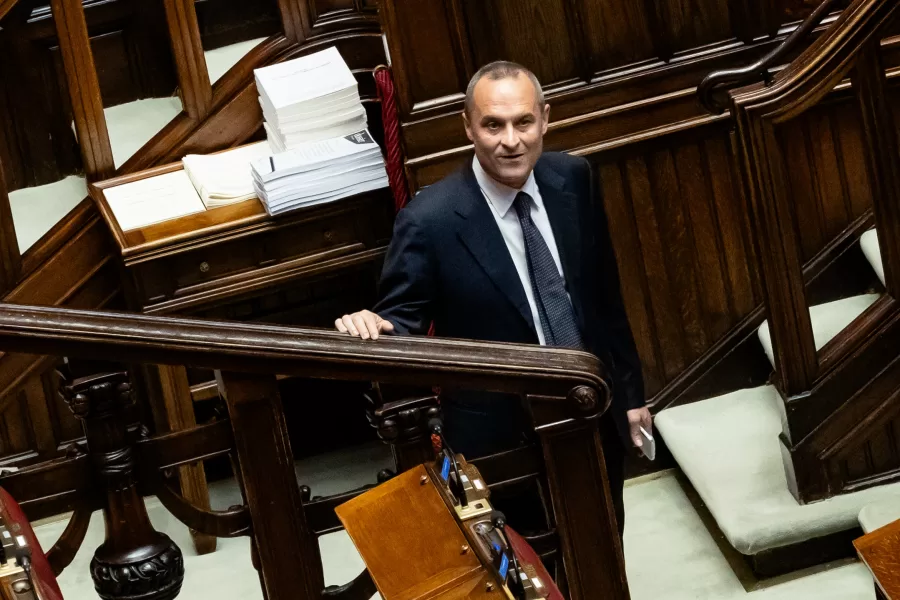 Enrico Costa FI in occasione della conversione  in legge del decreto-legge recante disposizioni urgenti in materia di sicurezza pubblica. Camera dei Deputati, Roma Martedì 21 Aprile 2026  (photo by Mauro Scrobogna / LaPresse)

Enrico Costa FI on the occasion of the conversion into law of the decree containing urgent provisions on public safety. Chamber of Deputies, Rome,  Tuesday April 21 2026 (photo by Mauro Scrobogna / LaPresse)