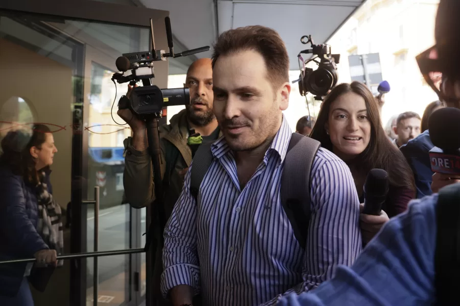Caso Garlasco, Andrea Sempio a Roma presso il laboratorio Genomica per il colloquio con la psichiatra — Roma— Italia   — Martedì 12 Maggio 2026  — (foto di Cecilia Fabiano/ LaPresse) 

Garlasco enquire , Andrea Sempio in Rome for a psychiatric consulting —Rome— Italy  — May 12 Tuesday  2026 – News – (photo by Cecilia Fabiano/LaPresse