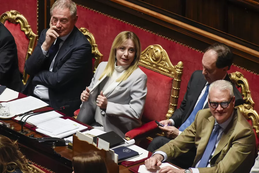 LA PRESIDENTE DEL CONSIGLIO GIORGIA MELONI