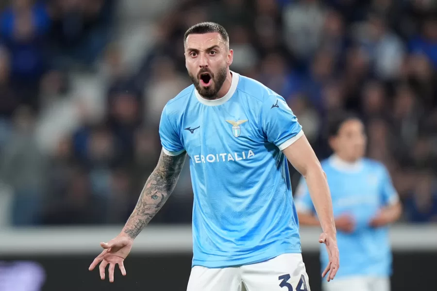 Lzios Mario Gila  during the Frecciarossa Italian Cup 2025/ 2026 soccer match between Atalanta and Lazio at the New Balance Stadium in Bergamo, north Italy – Wednesday , April  22 , 2026. Sport – Soccer . (Photo by Spada/LaPresse)