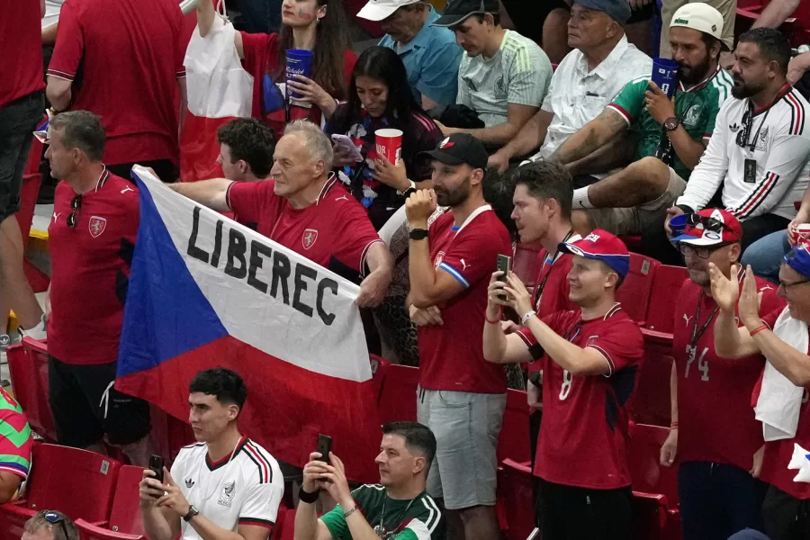Czechia fans cheer before the World Cup Group A soccer match between South Korea and Czechia in Zapopan, near Guadalajara, Mexico, Thursday, June 11, 2026. (AP Photo/Moises Castillo) 


Associated Press / LaPresse
Only italy and spain