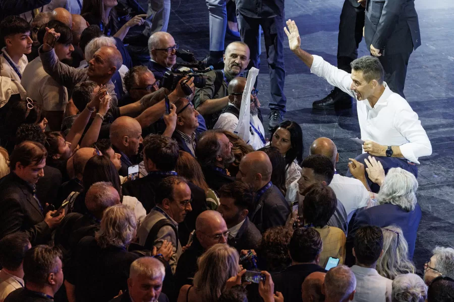 Roberto Vannacci durante la chiusura dell Assemblea costituente di Futuro nazionale allAuditorium della Conciliazione, Roma, Domenica 14 Giugno 2026 (Foto Roberto Monaldo / LaPresse)

Roberto Vannacci during the Constituent Assembly of Futuro nazionale party at the Auditorium della Conciliazione, Rome, Sunday, June 14, 2026 (Photo by Roberto Monaldo / LaPresse)