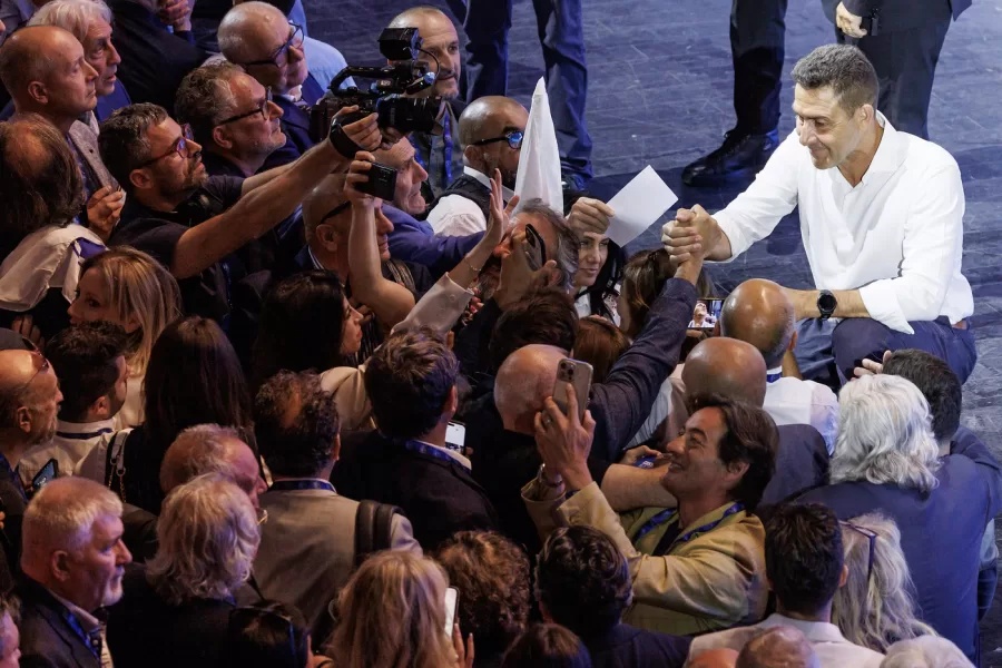 Roberto Vannacci durante la chiusura dell Assemblea costituente di Futuro nazionale allAuditorium della Conciliazione, Roma, Domenica 14 Giugno 2026 (Foto Roberto Monaldo / LaPresse)

Roberto Vannacci during the Constituent Assembly of Futuro nazionale party at the Auditorium della Conciliazione, Rome, Sunday, June 14, 2026 (Photo by Roberto Monaldo / LaPresse)