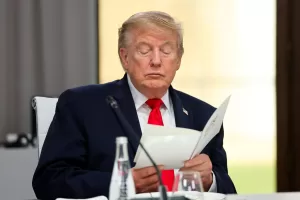 President Donald Trump attends a working lunch with leaders of G7 and the Middle East in Evian-les-Bains, France, Tuesday, June 16, 2026. (Christian Hartmann/Pool Photo via AP)
Associate Press/ LaPresse
Only Italy and Spain President Donald Trump attends a working lunch with leaders of G7 and the Middle East in Evian-les-Bains, France, Tuesday, June 16, 2026. (Christian Hartmann/Pool Photo via AP)
Associate Press/ LaPresse
Only Italy and Spain