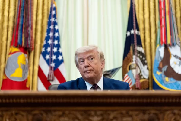 President Donald Trump speaks in the Oval Office of the White House, Wednesday, June 3, 2026, in Washington. (AP Photo/Alex Brandon)





Associate Press/ LaPresse
Only Italy and Spain