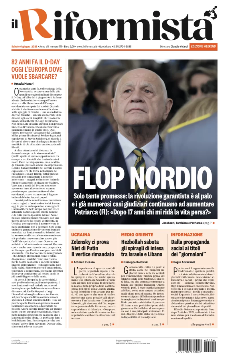 Quotidiano del 6 Giugno 2026