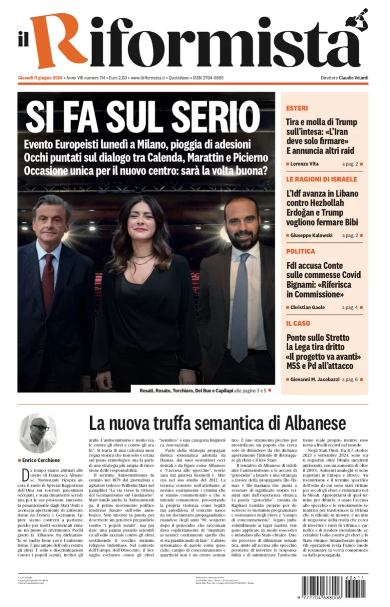 Quotidiano dell’11 Giugno 2026