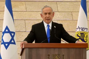 Israeli Prime Minister Benjamin Netanyahu attends a Memorial Day opening ceremony at the Yad LaBanim House in Jerusalem, Monday, April 20, 2026. (Marc Israel Sellem/Pool Photo via AP) Israeli Prime Minister Benjamin Netanyahu attends a Memorial Day opening ceremony at the Yad LaBanim House in Jerusalem, Monday, April 20, 2026. (Marc Israel Sellem/Pool Photo via AP)
