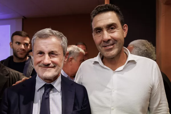 Roberto Vannacci (dx) e Gianni Alemanno durante la chiusura delll’evento organizzato dall’associazione “Noi con Vannacci” a Viterbo, Giovedì, 19 Settembre 2024 (Foto Roberto Monaldo / LaPresse)

Roberto Vannacci (right) and Gianni Alemanno during the closing of the event organized by the association "Noi con Vannacci" in Viterbo, Thursday, September 19, 2024 (Photo by Roberto Monaldo / LaPresse)