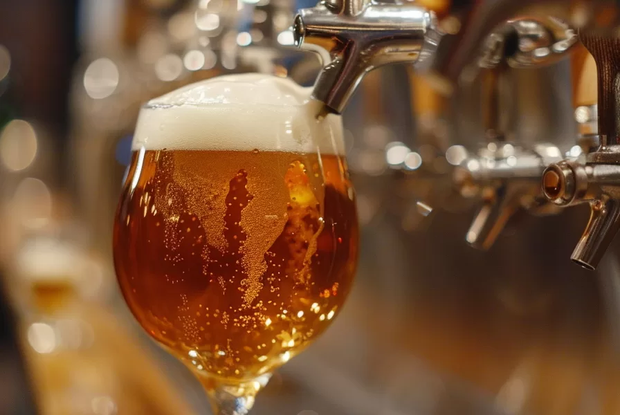 SPILLATURA BIRRA ALLA SPINA MESCITA BIRRERIA PUB BICCHIERE BOCCALE GENERATE AI IA